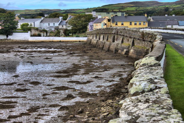 Low tide in Achill Island stock photo