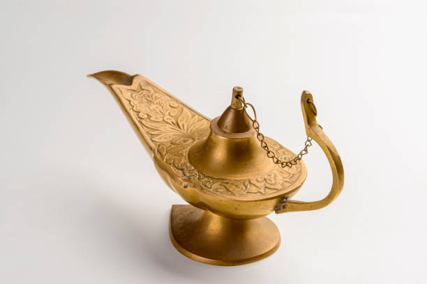 istock Aladdin's magic lamp isolated on white background 1425277924