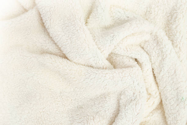 istock Fluffy blanket folds, abstract close up 1425286287