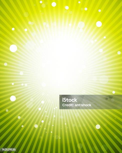 Green Rays Graphics Vector Green Rays Stock Illustration - Download Image Now - Abstract ...