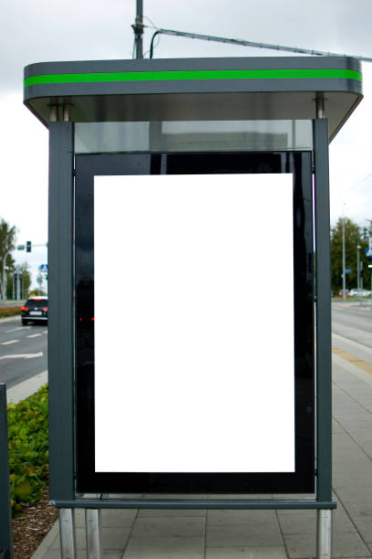 istock Outdoor advertising billboard at the bus stop. 1425296997