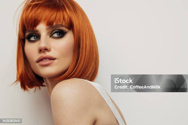 Beautiful Emotional Woman Stock Photo - Download Image Now - Fashion Model, Women, Make-Up
