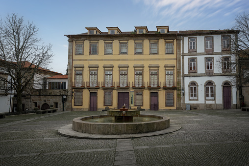 Guimaraes, Portugal - Feb 9, 2020: Raul Brandao Municipal Library - Guimaraes, Portugal