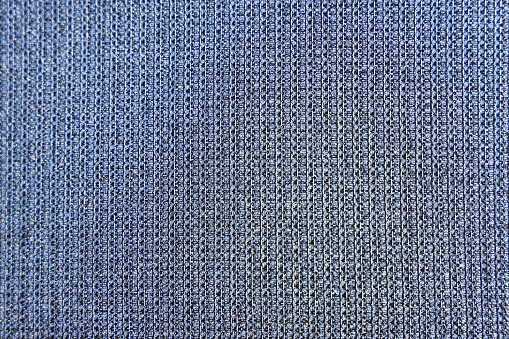 Close-up blue fabric detail