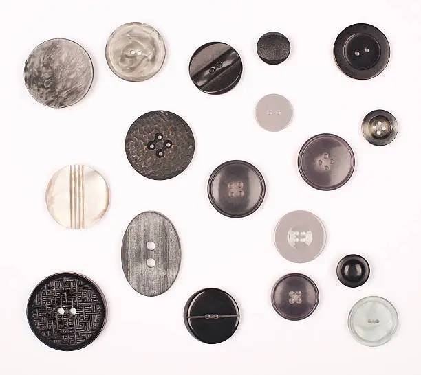 Photo of B & W Vintage Buttons