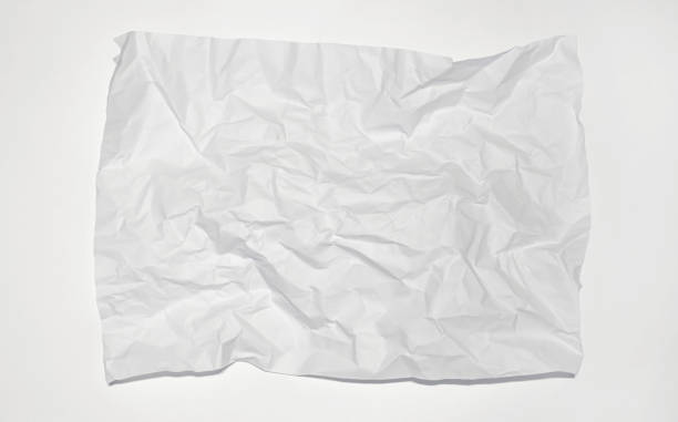 istock Background white crumpled paper. Background for design with place for text. White crumpled paper texture background. 1425336341