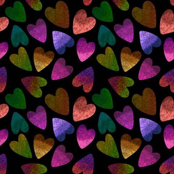 istock Valentines watercolor hearts seamless pattern for wrapping paper and fabrics 1425339435