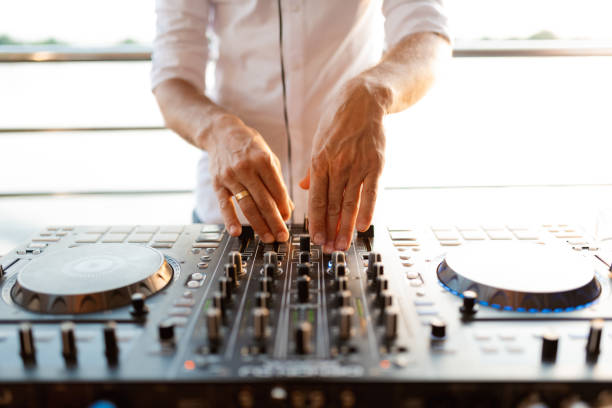 istock Hand on a mixer, operating the leader 1425346752