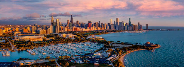 istock Chicago,IL Sunrise Museum Campus 1425347144