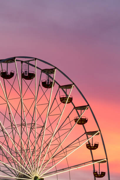 istock Ferris wheel at the sunset, closeup 1425367374