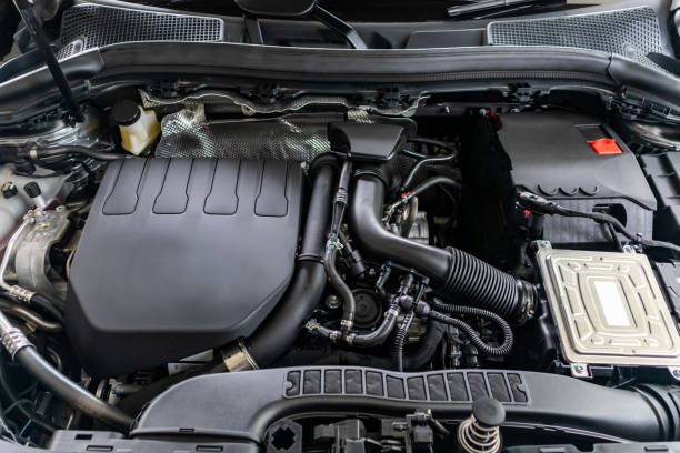 istock modern car engine under hood close up detail 1425367414