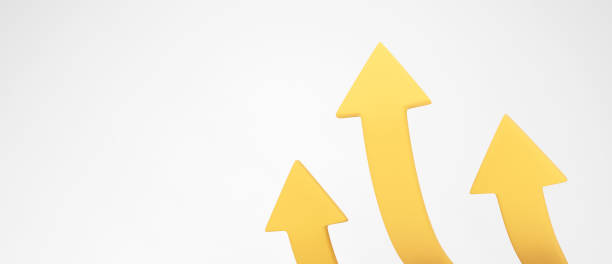 istock 3d arrow symbol. Progress, growth, improvement or success concept. 1425369037