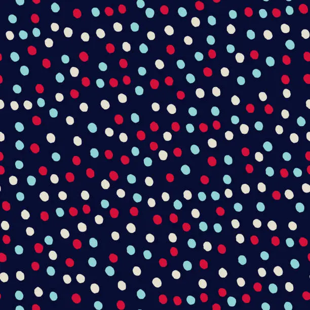 Vector illustration of Seamless dotted pattern for surface design and other design projects