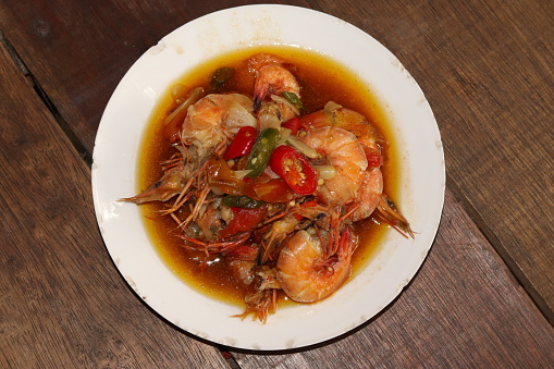 sweet and sour shrimp, chinese food