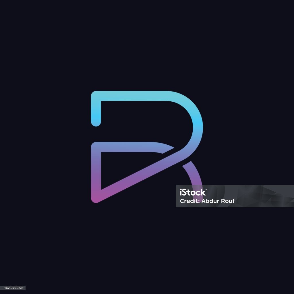 Contemporary R Logo Modern Letter R Logo Design Stock Illustration - Download Image Now ...