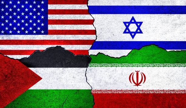 istock USA, Israel, Iran and Palestine flags together 1425396715
