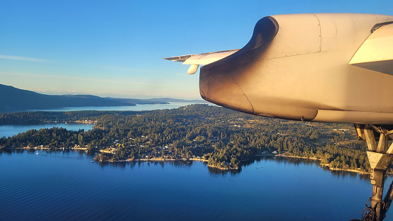 Flying above southern Vancouver Island on a beautiful clear day.