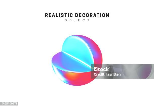 Vector Geometric 3d Object Isolated Volumetric Design Elements Vector ...