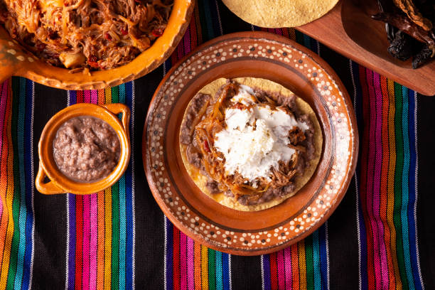 istock Mexican Beef Tinga Toast Top View 1425401654