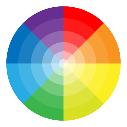 round color palette. Gradient color. Vector illustration. stock image. EPS 10.