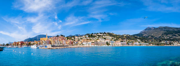 istock Panoramic view of Menton, French Riviera 1425416069