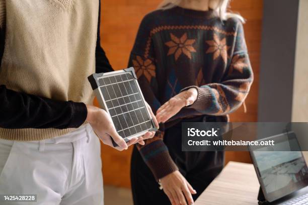 Young Business Team Developing Renewable Energy Project Stock Photo - Download Image Now