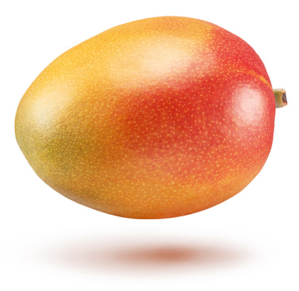 Mango fruit isolated on white background. Clipping path.