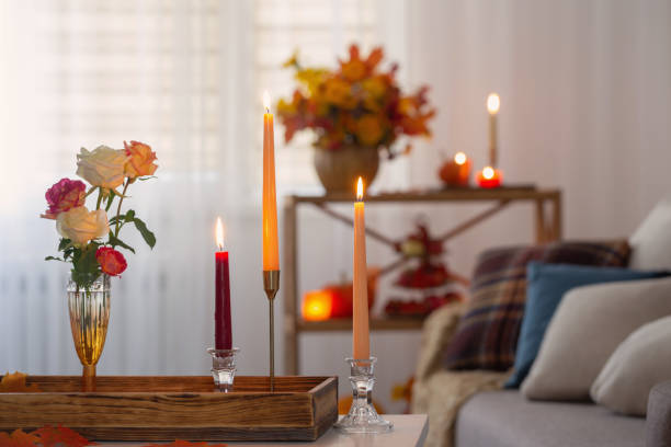 istock beautiful autumnal decor in home white interior 1425435061
