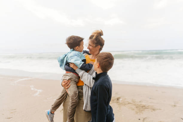 istock Enjoying stormy weather by the ocean 1425436664
