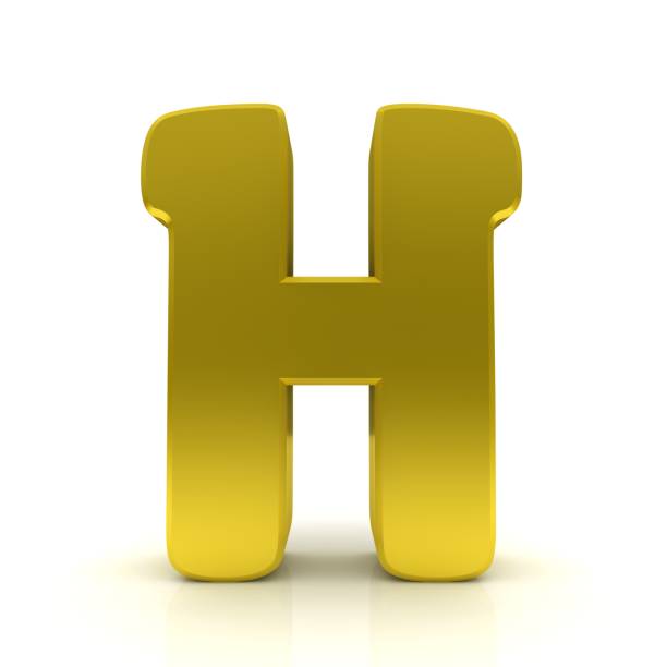 istock H letter golden sign capital letter 3d rendering 1425439046