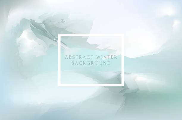 istock Winter abstract background with brush texture. Shining blue and white glare sky. Celebration art wallpaper for greeting card, wall art, invitation. Christmas and Happy New Year banner, copy space 1425445810