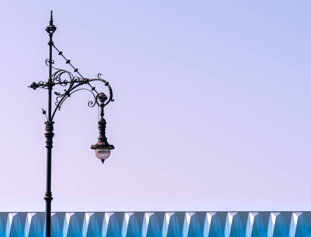 istock Low Angle View Of Street Light Against Building 1425449386