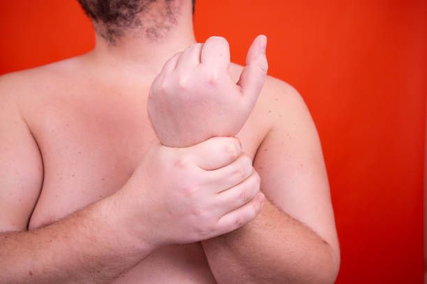 istock Chronic diseases. A man with sore joints. 1425452785