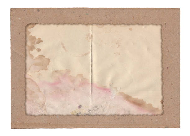 istock Old vintage rough paper with scratches and stains texture isolated 1425452816