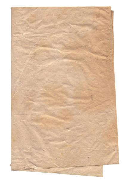 istock Old vintage rough paper with scratches and stains texture isolated 1425454921