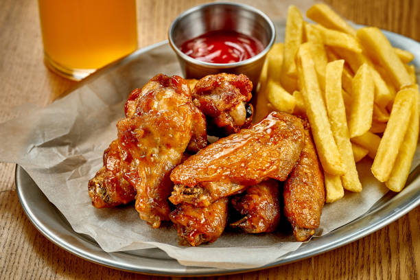 istock BBQ chicken wings. Beer snack. Close-up, selective focus. Noise added in post-production 1425455254