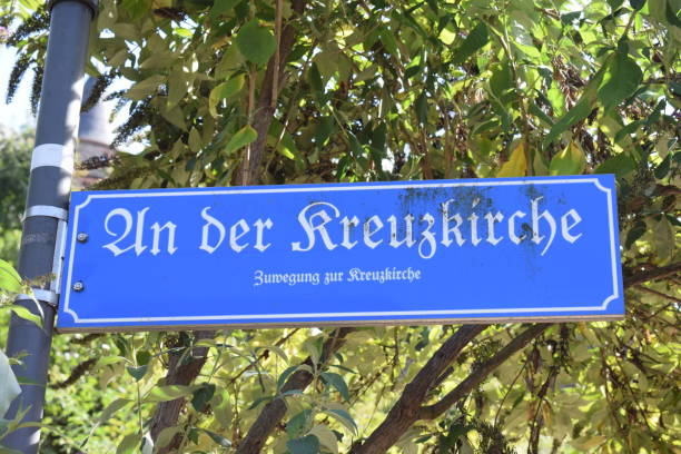 istock street sign in old writing 1425461873