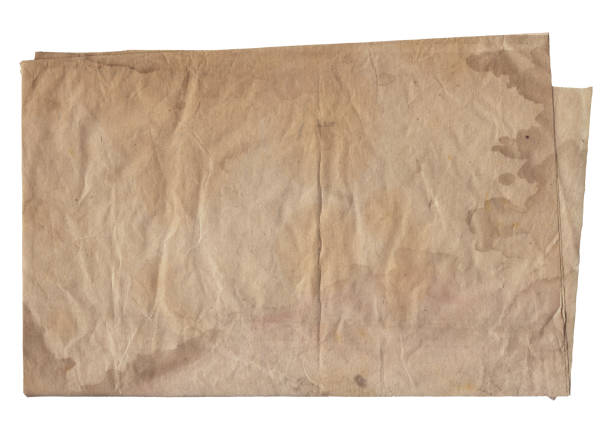 istock Old vintage rough paper with scratches and stains texture isolated 1425463169