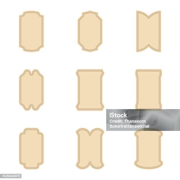 Blank gift tags stock vector. Illustration of board, business - 4205533