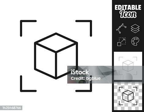 istock Augmented reality. Icon for design. Easily editable 1425468766