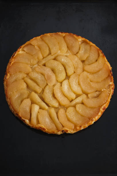 istock A freshly baked Apple Tart on a black background 1425469890