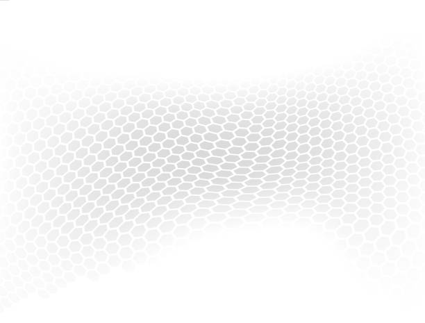 ilustrações de stock, clip art, desenhos animados e ícones de hexagons gray template - hexagon three dimensional shape diagram abstract