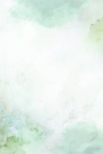 istock Watercolor light green hand painted background for wedding and holiday illustration 1425472681