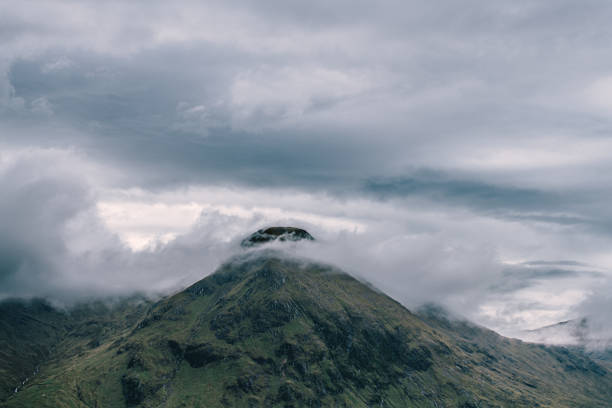 Mountain with dramatic sky in Scotland. West Highland Way. Scottish Highlands.