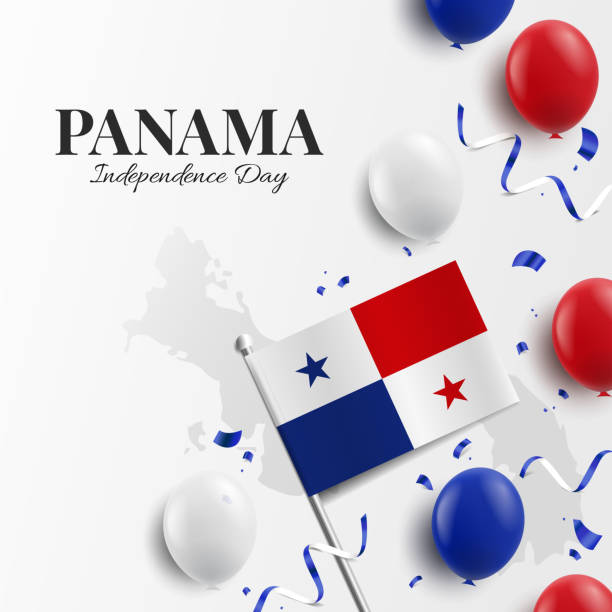 ilustrações, clipart, desenhos animados e ícones de dia da independência do panamá. - panama map flag patriotism
