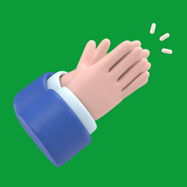 Maqueta De Pantalla Verdemanos De Personajes De Dibujos Animados Aplaudiendo O Aplaudiendo Con Ruido Fuerte Pantalla Verde Para Material De Archivo Y Trazado De Recorte Foto de stock y más banco de Maqueta De Pantalla Verdemanos De Personajes De Dibujos Animados Aplaudiendo O Aplaudiendo Con Ruido Fuerte Pantalla Verde Para Material De Archivo Y Trazado De Recorte Foto de stock y más banco de