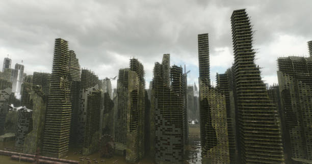 istock Post-Apocalyptic Ruined City 1425501160