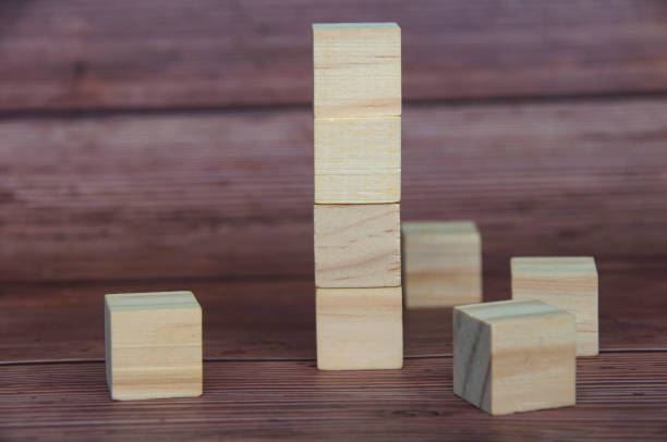 istock Wooden block with customizable space for text or ideas. Copy space 1425508127