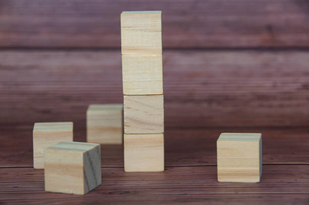 istock Wooden block with customizable space for text or ideas. Copy space 1425508132