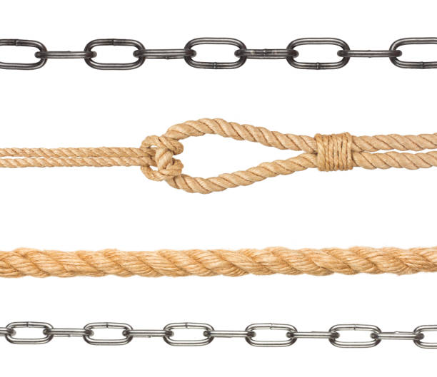 istock collection of chain and ropes 1425508560
